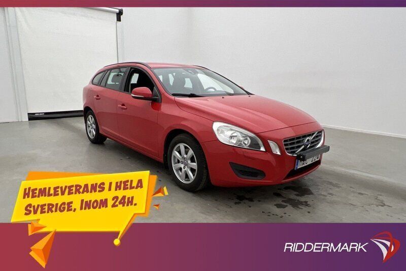 Röd Begagnad 2012 Volvo V60 Kinetic Kombi | 119 800 kr (Marknadspris) - Bild 1/3