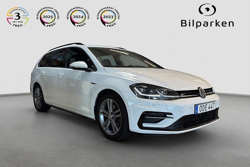 Vit Begagnad 2018 VW Golf VII R-line Kombi | 179 990 kr (Marknadspris) - Bild 1/4