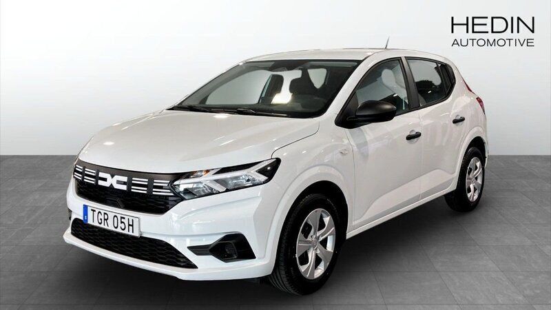 Vit (white) Begagnad 2025 Dacia Sandero Essentiel Halvkombi | 169 400 kr (Lite dyr) - Bild 1/4