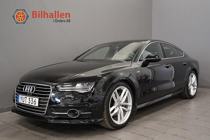 Svart Begagnad 2016 Audi A7 Sportback S-Line Halvkombi | 319 000 kr (Marknadspris) - Bild 1/4