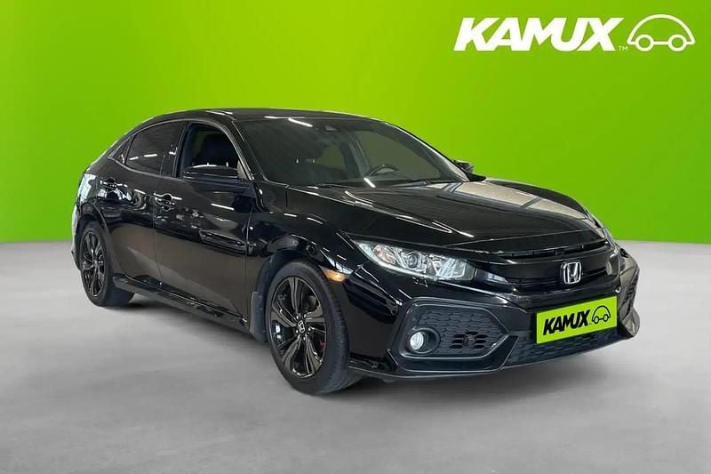 Svart Begagnad 2018 Honda Civic Halvkombi | 179 800 kr (Marknadspris) - Bild 1/3