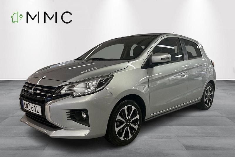 Grå Begagnad 2021 Mitsubishi Space Star Elegance Halvkombi | 139 000 kr (Bra pris) - Bild 1/4