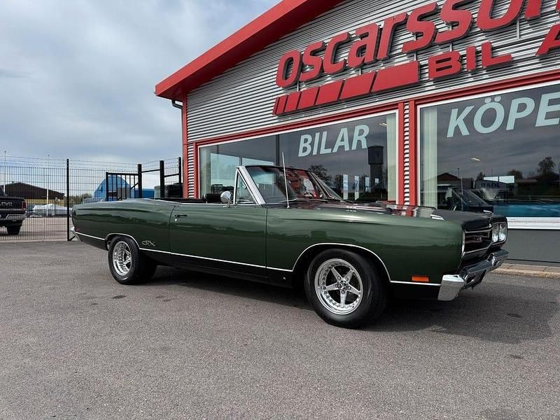 Begagnad Plymouth GTX 375 HK (275 kW) 1969 F8 ivy green metallic Cab