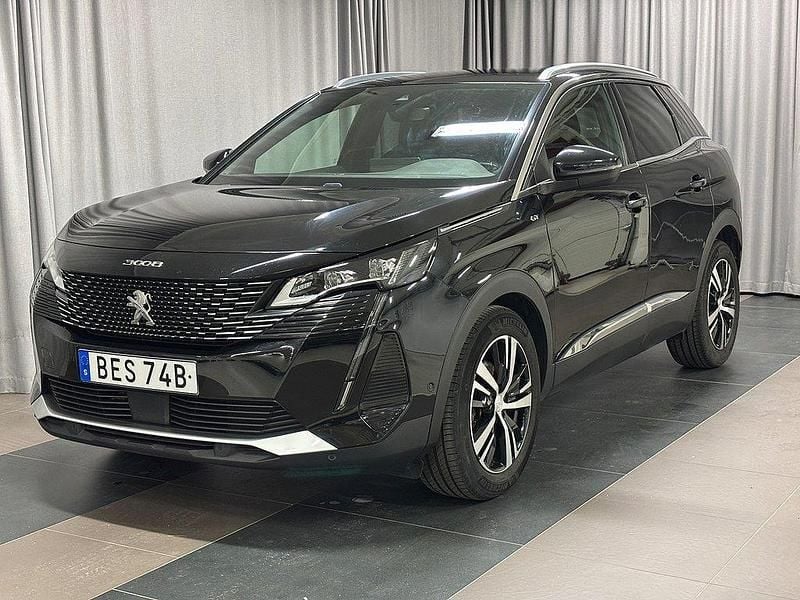 Svart Begagnad 2021 Peugeot 3008 GT SUV | 249 900 kr (Bra pris) - Bild 1/3