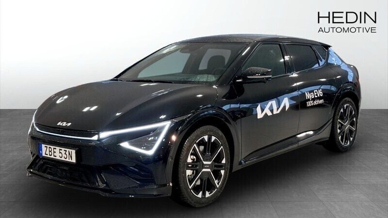 Svart (black) Begagnad 2024 Kia EV6 2 SUV | 599 900 kr (Lite dyr) - Bild 1/4