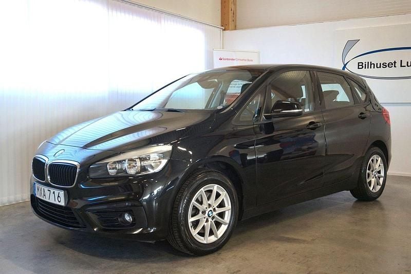 Begagnad BMW 218 Active Tourer Advantage 136 HK (100 kW) 2015 Svart Minibuss