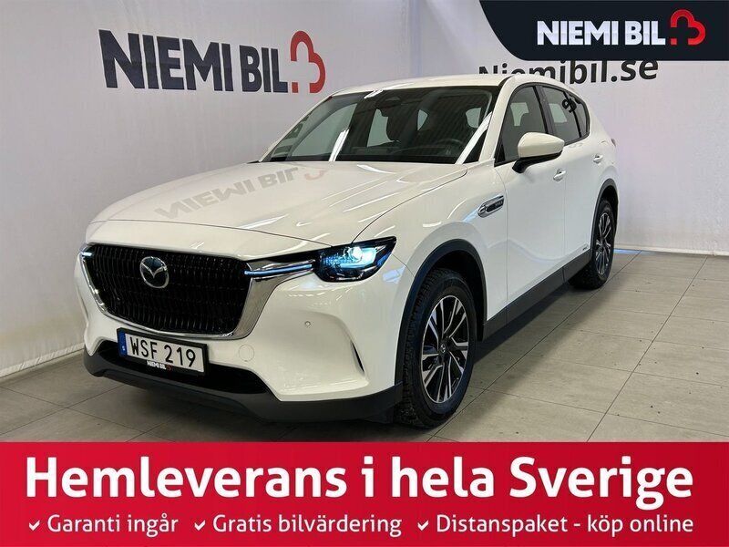 Vit Begagnad 2023 Mazda CX-60 SUV | 449 900 kr (Bra pris) - Bild 1/3