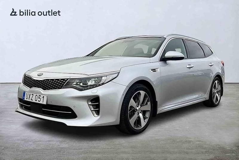 Grå Begagnad 2017 Kia Optima Sport Kombi | 169 900 kr (Marknadspris) - Bild 1/1