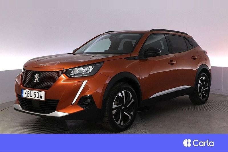Orange Begagnad 2022 Peugeot e-2008 Allure SUV | 186 900 kr (Marknadspris) - Bild 1/4