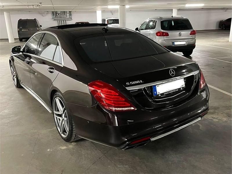 Begagnad Mercedes S500 AMG 455 HK (334 kW) 2014 Ruby black metallic (vinröd) Sedan