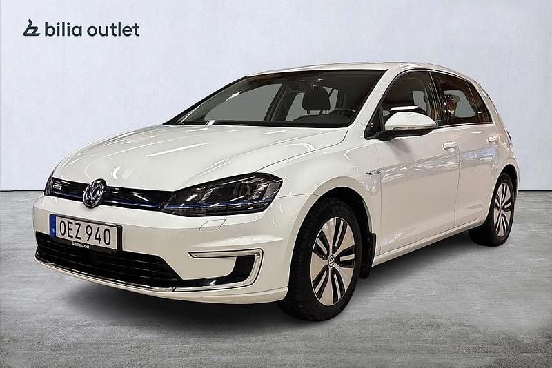 Vit Begagnad 2016 VW e-Golf Halvkombi | 129 900 kr (Bra pris) - Bild 1/3