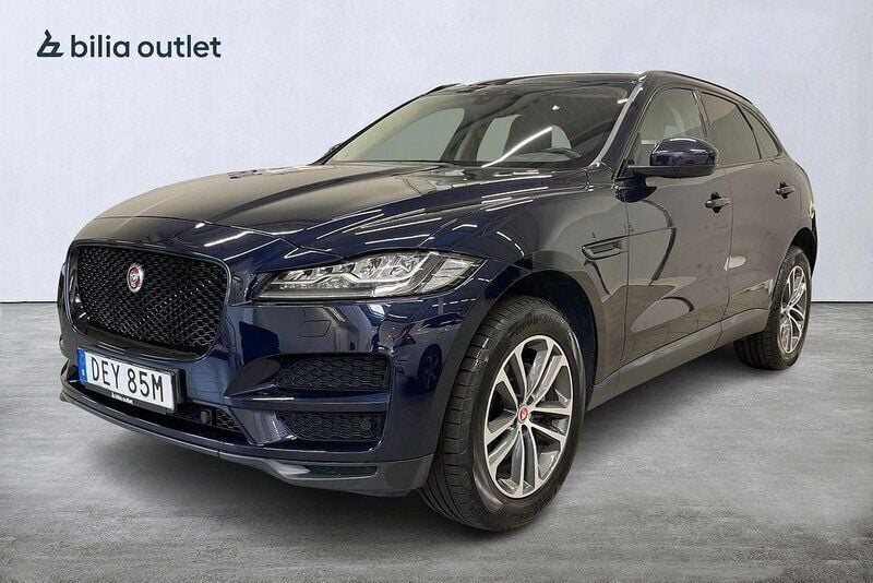 Blå Begagnad 2020 Jaguar F-Pace SUV | 299 800 kr (Bra pris) - Bild 1/4