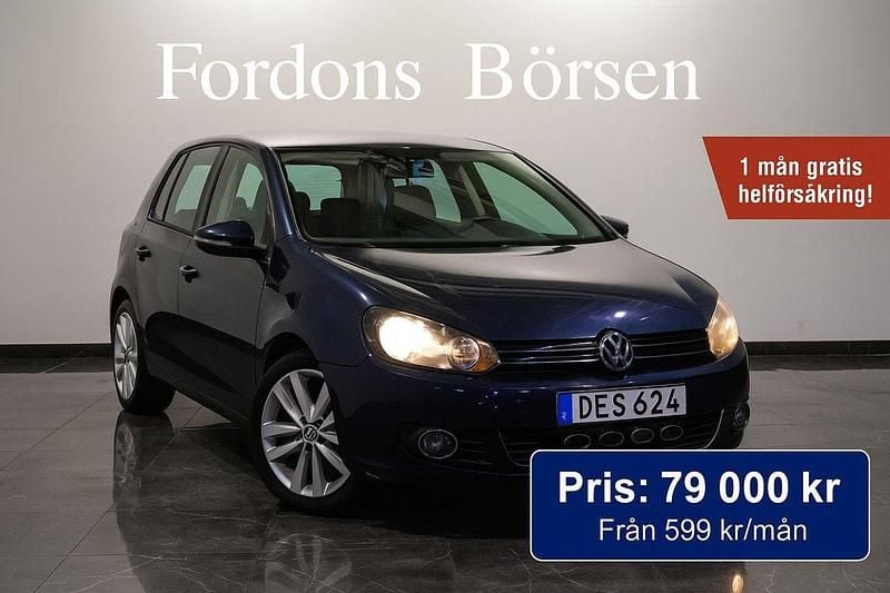 Mörkgrå Begagnad 2008 VW Golf VI GT Halvkombi | 79 000 kr (Dyr) - Bild 1/4