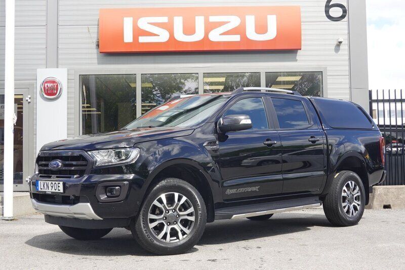 Svart Begagnad 2021 Ford Ranger Wildtrack Pickup | 412 375 kr (Marknadspris) - Bild 1/4