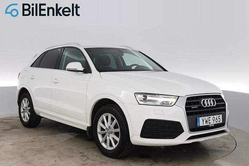 Vit Begagnad 2017 Audi Q3 Proline SUV | 228 900 kr (Marknadspris) - Bild 1/4