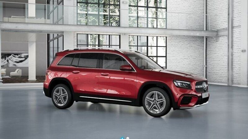 Röd (patagonienröd metallic) Ny 2024 Mercedes GLB220 Advanced Plus SUV | 546 200 kr (Marknadspris) - Bild 1/2