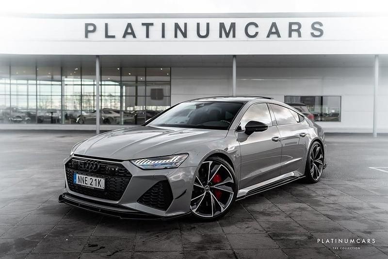 Grå Begagnad 2021 Audi RS7 Halvkombi | 1 249 000 kr - Bild 1/4