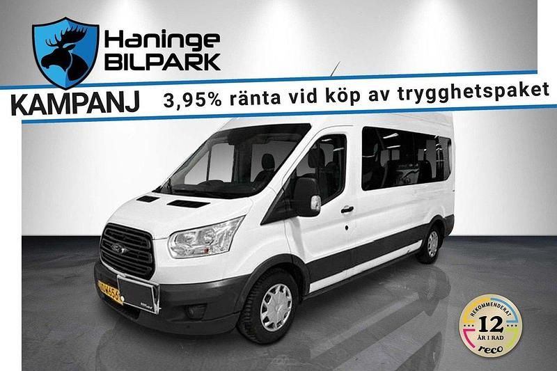 Vit Begagnad 2016 Ford Transit Minibuss | 179 900 kr - Bild 1/2