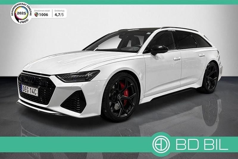 Vit Begagnad 2024 Audi RS6 Performance Kombi | 1 295 000 kr (Superpris) - Bild 1/3