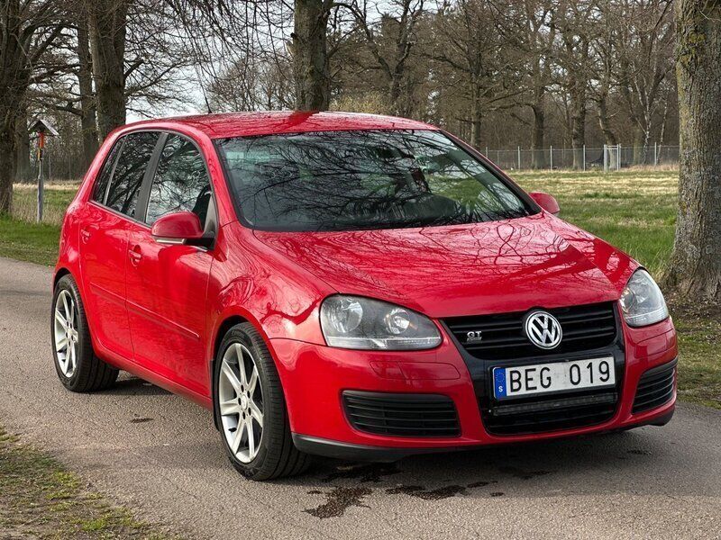 Röd Begagnad 2008 VW Golf VI GT Halvkombi | 39 900 kr (Marknadspris) - Bild 1/4