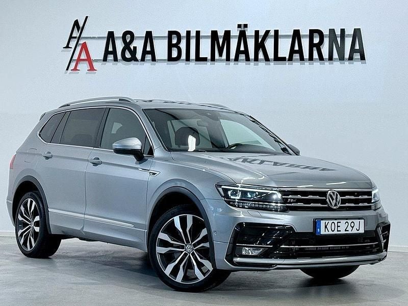 Silver Begagnad 2019 VW Tiguan Allspace R-line SUV | 289 900 kr (Marknadspris) - Bild 1/4