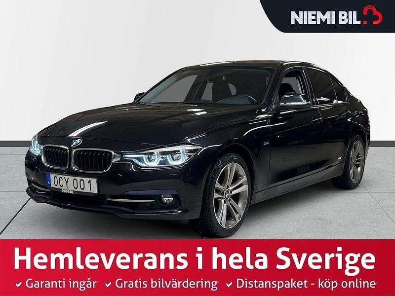 Svart Begagnad 2017 BMW 330 Sport Line Sedan | 239 800 kr (Marknadspris) - Bild 1/4