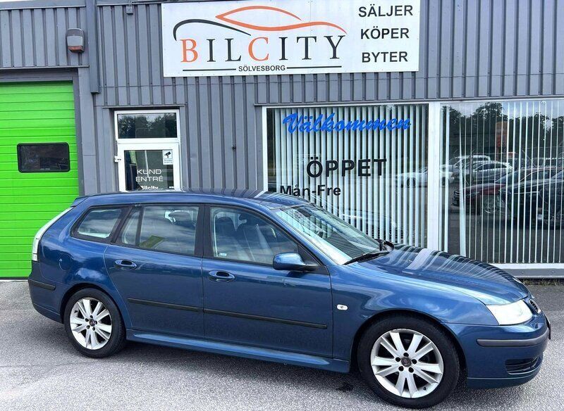 Blå Begagnad 2007 Saab 9-3 Linear Kombi | 24 900 kr (Bra pris) - Bild 1/4
