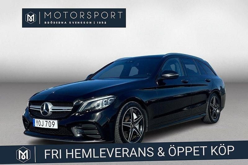 Svart (svart metallic) Begagnad 2018 Mercedes C43 AMG AMG Kombi | 429 900 kr (Marknadspris) - Bild 1/3