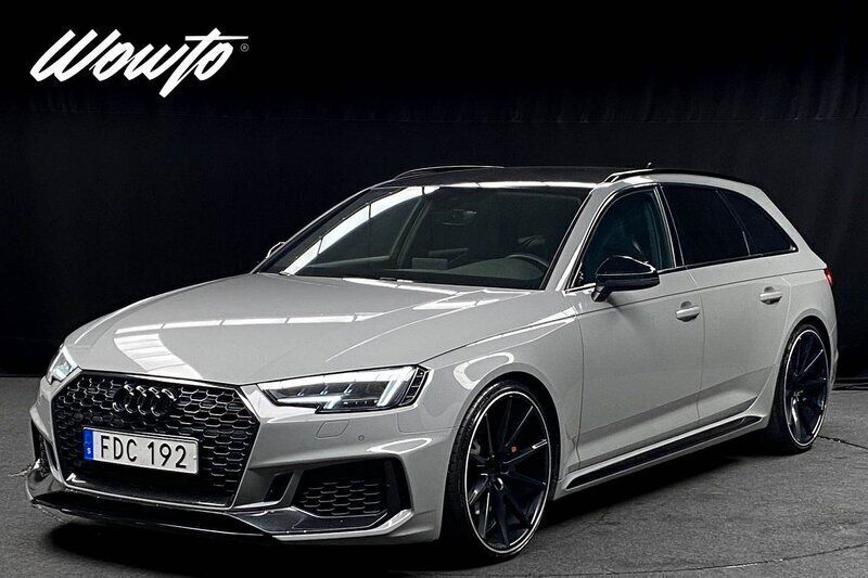 Grå (nardo grå) Begagnad 2018 Audi RS4 Comfort Kombi | 629 800 kr (Bra pris) - Bild 1/3