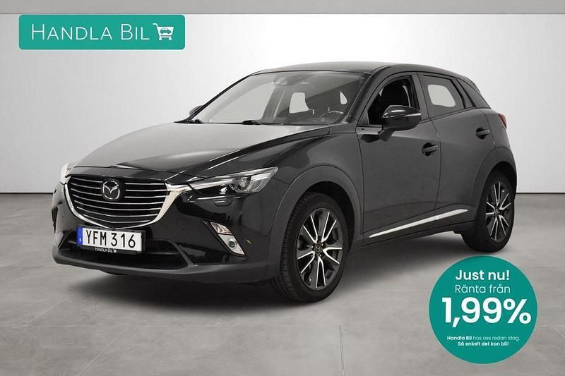 Svart Begagnad 2016 Mazda CX-3 SUV | 159 900 kr (Marknadspris) - Bild 1/3