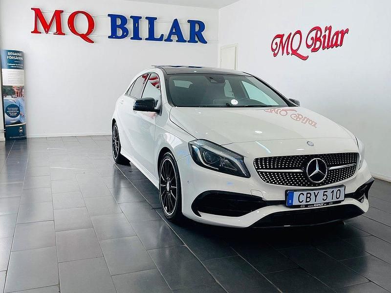 Vit Begagnad 2015 Mercedes A220 AMG Halvkombi | 194 900 kr (Lite dyr) - Bild 1/4