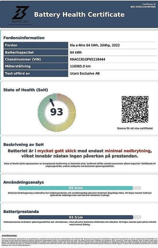 Begagnad Kia e-Niro Advance 150 kW (204 HK) 2021 Blå SUV