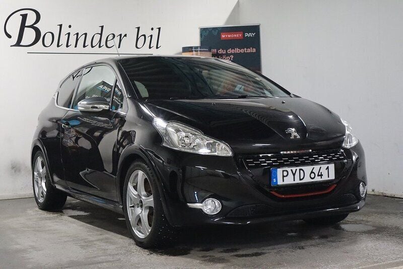 Svart Begagnad 2013 Peugeot 208 GTi Halvkombi | 89 800 kr (Bra pris) - Bild 1/4