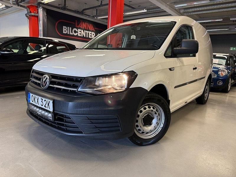 Vit Begagnad 2019 VW Caddy Minibuss | 109 900 kr (Bra pris) - Bild 1/4