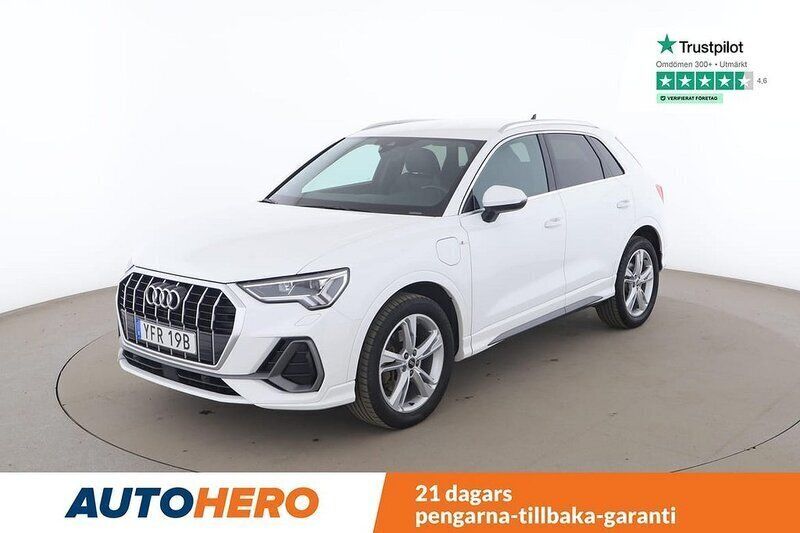 Vit Begagnad 2021 Audi Q3 S-Line SUV | 341 000 kr (Marknadspris) - Bild 1/4