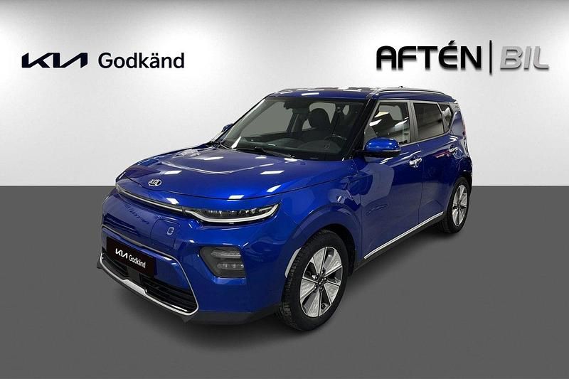 Blå Begagnad 2019 Kia Soul EV Advance SUV | 189 900 kr (Marknadspris) - Bild 1/3