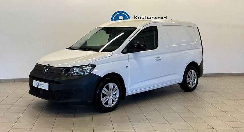 Vit Begagnad 2024 VW Caddy Minibuss | 309 900 kr (Bra pris) - Bild 1/4