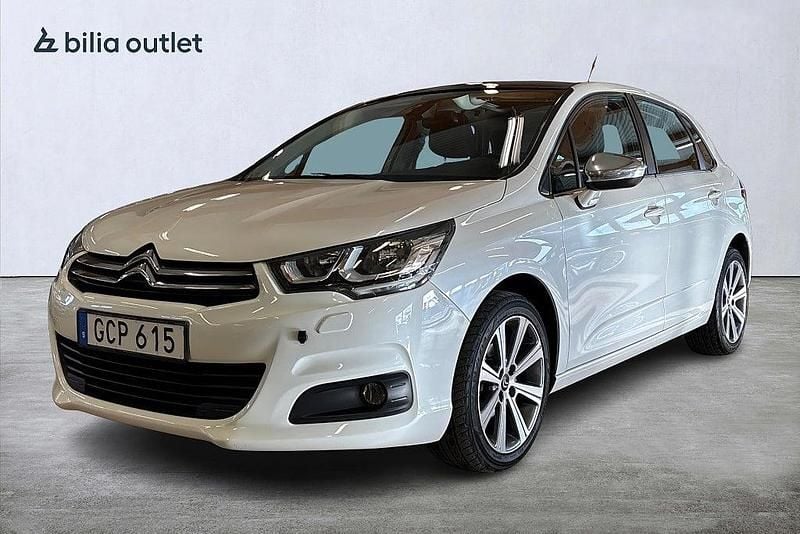 Vit Begagnad 2015 Citroën C4 PureTech Halvkombi | 89 900 kr (Marknadspris) - Bild 1/3