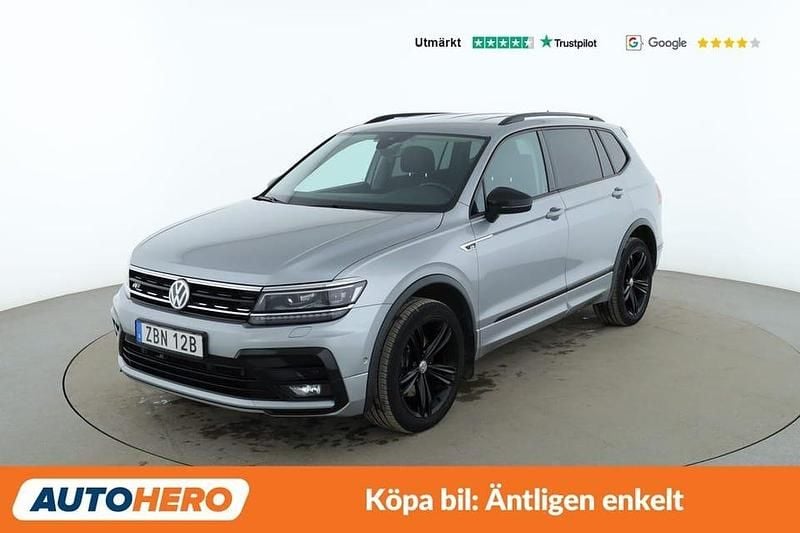 Silver Begagnad 2021 VW Tiguan Allspace R-line SUV | 321 000 kr (Marknadspris) - Bild 1/4