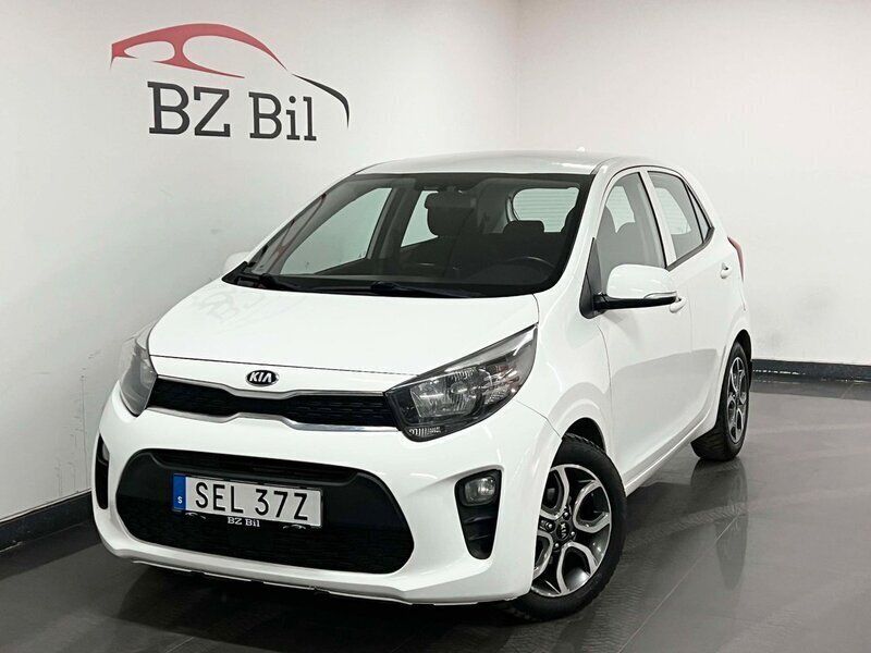 Vit Begagnad 2019 Kia Picanto Halvkombi | 69 900 kr (Lite dyr) - Bild 1/4