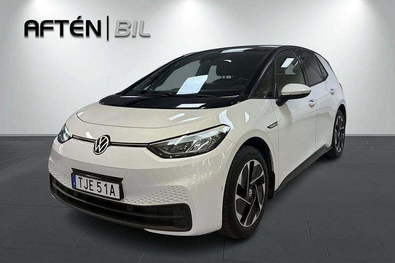 Vit Begagnad 2022 VW ID.3 Pro Performance Halvkombi | 289 800 kr (Marknadspris) - Bild 1/3
