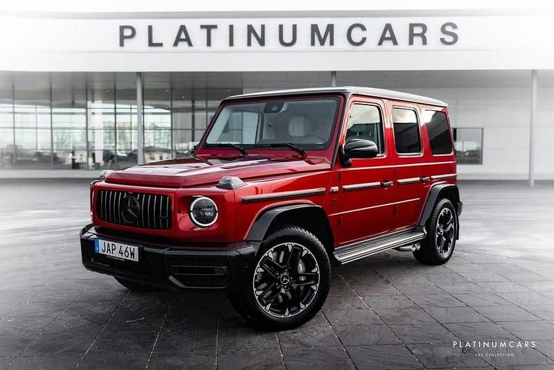 Röd Begagnad 2023 Mercedes G63 AMG AMG SUV | 1 789 000 kr (Superpris) - Bild 1/4