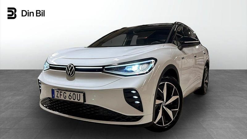 Vit Begagnad 2022 VW ID.4 GTX SUV | 399 900 kr (Marknadspris) - Bild 1/4