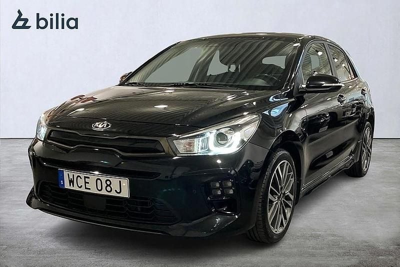 Begagnad Kia Rio GT-Line 121 HK (88 kW) 2020 Svart Halvkombi