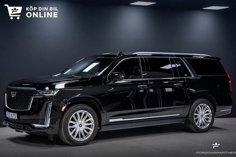Svart Begagnad 2021 Cadillac Escalade SUV | 1 149 900 kr - Bild 1/4
