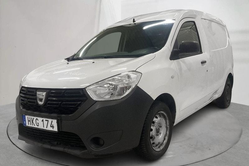 Vit Begagnad 2017 Dacia Dokker Van | 39 000 kr - Bild 1/4