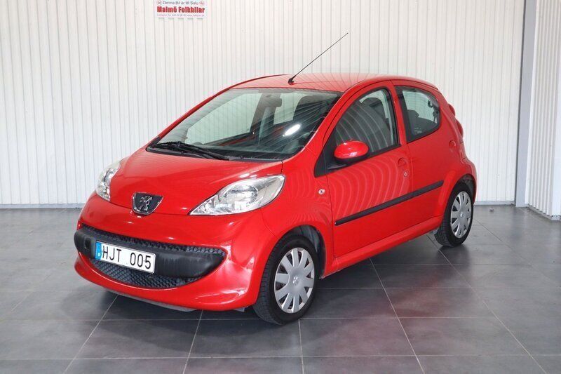 Röd Begagnad 2007 Peugeot 107 Halvkombi | 39 900 kr (Lite dyr) - Bild 1/4