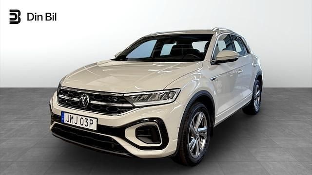 Ljusgrå Begagnad 2024 VW T-Roc R-line SUV | 379 900 kr (Dyr) - Bild 1/4