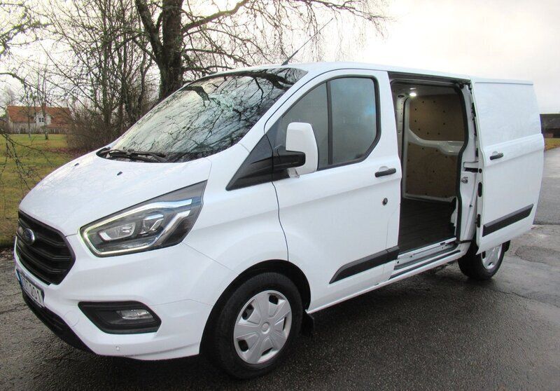 Vit Begagnad 2019 Ford Transit Custom Van | 268 750 kr (Lite dyr) - Bild 1/4