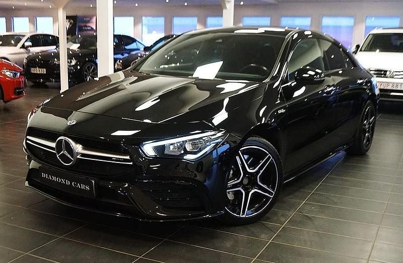 Begagnad Mercedes CLA35 AMG AMG 310 HK (228 kW) 2020 Svart Sportkupé